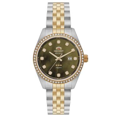 Imagem de Relógio Orient Feminino Ref: Nh5mm001 E1sk Bicolor Automático
