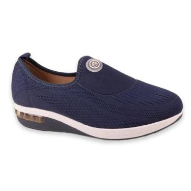 Imagem de Tênis Feminino Modare Slip On Amortecedor Ortopédico 7320201, Marinho,