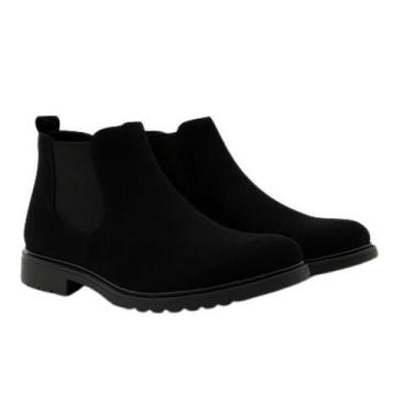 Imagem de Bota Masculina Chelsea material sintético Premium Confortável Casual E