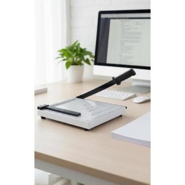 Imagem de 2x Guilhotina Aço A4  Corte Preciso 12 Folhas - Congratulations Store