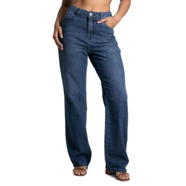 Imagem de Calça Jeans Sawary Reta Petit - 282729 - Azul médio 40, Azul, 40