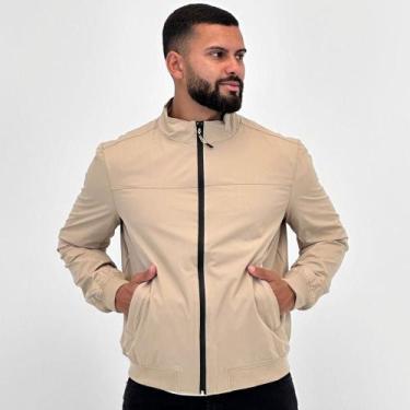Imagem de Jaqueta Sea Surf Tecido Masculina, P, Caqui