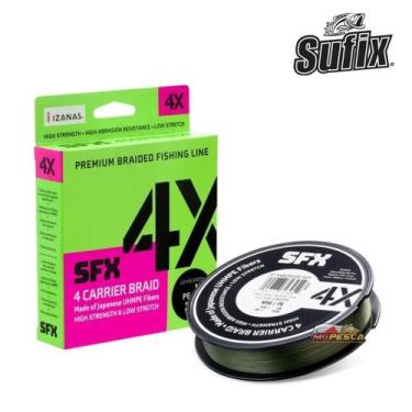 Imagem de Linha Multifilamento para Pesca Rapala Sufix SFX 4 Fios 135m 0,205MM, 