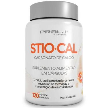 Imagem de Stio-Cal 500mg Carbonato de Cálcio 60 cápsulas - PROLJ NUTRITIONAL