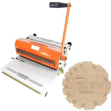 Imagem de Encadernadora de Wire-o Conjugada Manual Passo 3X1 15fls Ex - Marpax