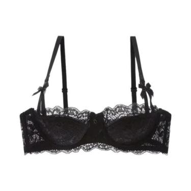 Imagem de Conjunto De Sutiã Slim De Renda Francesa Para Meninas, Confortável E R