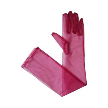 Imagem de Luvas Longas De Renda Sexy De 70cm Para Mulheres E Homens, Transparent