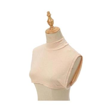 Imagem de Cachecol De Moda Feminino Com Gola Removível Em Modal Macio E Elástico