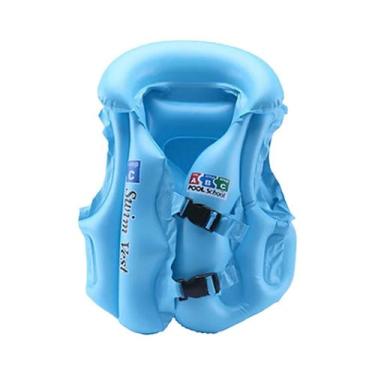 Imagem de Colete Inflável Flutuador Salva Vidas Infantil - Elite, Azul, Grande