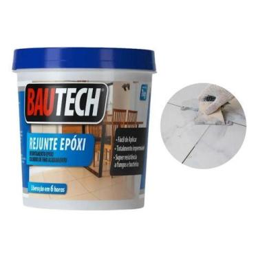 Imagem de Rejunte Epóxi Porcelanato Impermeável 1kg Bautech Cores - Preto, Preto