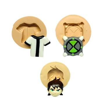 Imagem de Confeitaria dos moldes, F554 MOLDE DE SILICONE KIT 3 MOLDES 10 CONFEITARIA ARTESANATO