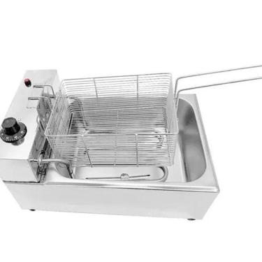 Imagem de Fritadeira Elétrica Industrial Quadrada 5 Litros 110V Inox