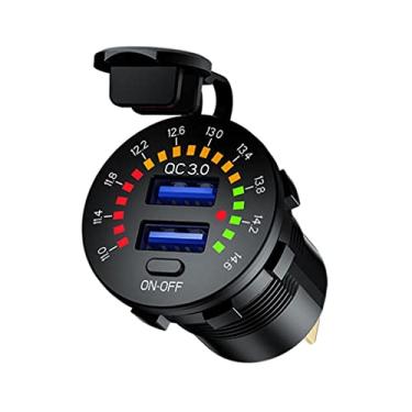 Imagem de Kokiya Voltímetro USB à D'água 12V 24V