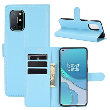 Imagem de YUNCHAO Caixa de telefone Para OnePlus 8t Litchi Texture Horizontal Flip Case Protetora com suporte e Card Slots & Carteira capa para celular