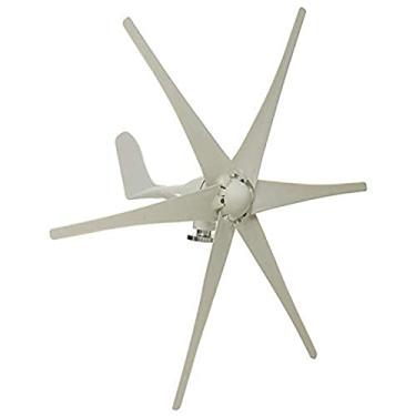 Imagem de HUIZHITENGDA Gerador de turbina eólica, 6000W 12V 24V 48V 6 Blades Kit de turbinas eólicas vertica,24v