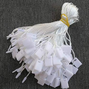 Imagem de Etiqueta de nylon para pendurar, laço de pino de trava para amarrar laços de gancho, fácil e rápido de anexar etiquetas de balanço, 17 cm de comprimento, pacote com 200, branco
