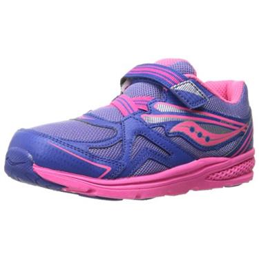 Imagem de Saucony Girls' Baby Ride Sneaker (Toddler/Little Kid), Periwinkle/Pink, 4 M US Toddler
