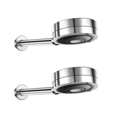 Imagem de Kit 2 Chuveiro Ducha Fria Redondo De Parede Novo Technoshower Cromado Docol