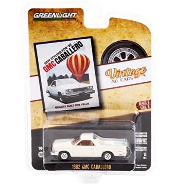 Imagem de 1982 Caballero Truck White New Styling for '82...Quality Built for Value Vintage Ad Cars Series 6 1/64 Diecast Model Car by Greenlight 39090 F
