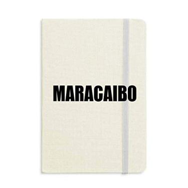 Imagem de Caderno Maracaibo cidade Venezuela capa dura diário clássico A5 presente