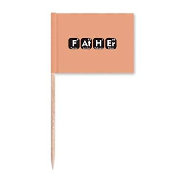 Imagem de Combinação de elementos químicos para pais e palitos de dente marcadores para decoração de festa