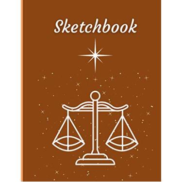 Imagem de Zodiac Sign Sketchbook Journal: The Best Art Books for Artists & Adults; An Extra Large Blank Sketchbook, Abstract Painting The Artist Way, Detailed ... & Unlined Journal Blank Pages 8.5’’x11’’