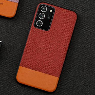 Imagem de Estojo magnético de couro de lona para Samsung Galaxy Note 20 S21 S22 Ultra Note 10 9 S20 S8 S9 S10 Plus A53 5G A50 A51 A71 A52 A72, vermelho, para A72 (4G,5G)