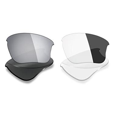 Imagem de 2 pares de lentes polarizadas de substituição da Mryok para óculos de sol Oakley Flak Jacket XLJ – Opções
