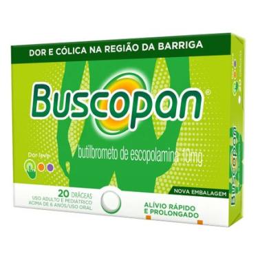 Imagem de Buscopan 10mg 20 drágeas HYPERMARCAS