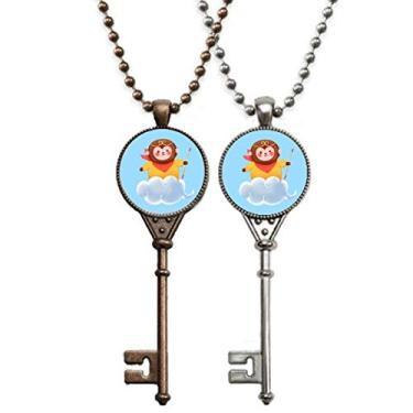 Imagem de OFFbb-USA Animação adorável chaveiro simbano pingente joia decoração de casal