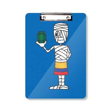 Imagem de Mummy Football Placa de apoio para mesa de prancheta de mão única para elevação A4