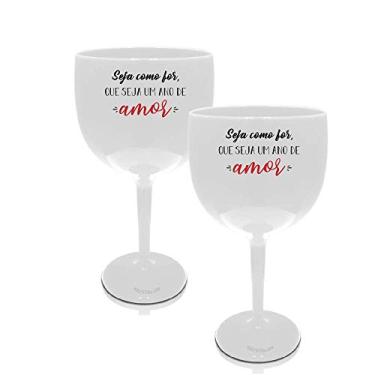 Imagem de Kit 2 Taças Gin Brancas Personalizadas Seja como For...