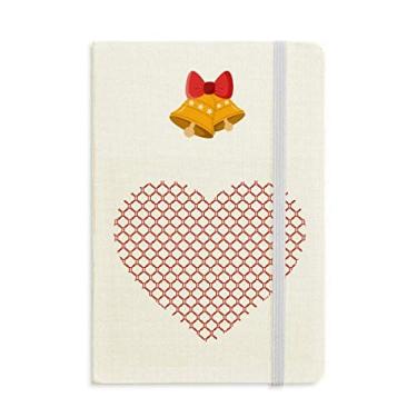 Imagem de Caderno em formato de coração Dia dos Namorados com círculos vermelhos