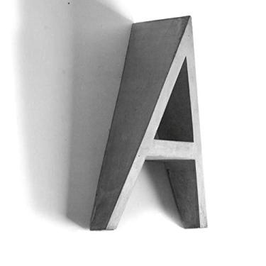 Imagem de Placa de casa flutuante 3D número 0-9 letra A-Z maiúscula placa de porta minúscula 1,2 cm alfabeto de cimento digital alfabeto decorativo alfanumérico imagem parede arte tridimensional adesivos de palavras