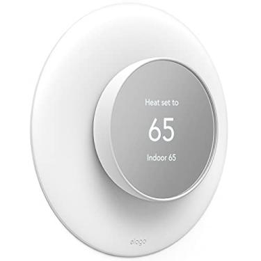 Imagem de elago Capa para placa de parede Plus 2 compatível com o termostato Google Nest 2020 [branco] - Material de policarbonato durável, design complementar,