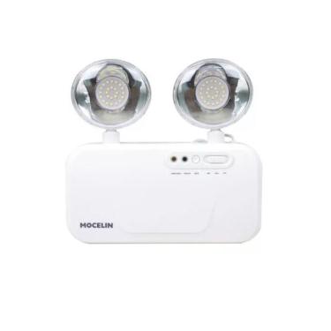 Imagem de Luminária de Emergencia Leds 3.000 Lumens Bloco Autonomo - Mocelin - 2 Farois 