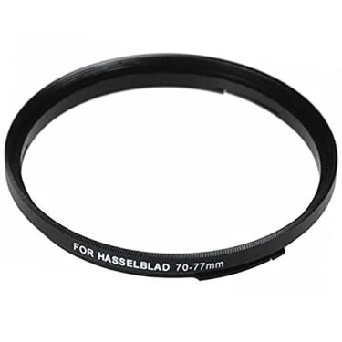 Imagem de Fotodiox Baioneta 70 B70-77mm Anel Adaptador de Filtro Step Up para Hasselblad, Anel Adaptador de Filtro de Metal Preto Anodizado