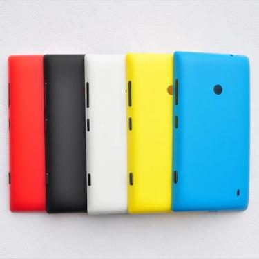 Imagem de Binyeae-capa traseira de plástico para nokia lumia 520  capa traseira com botões laterais  logotipo