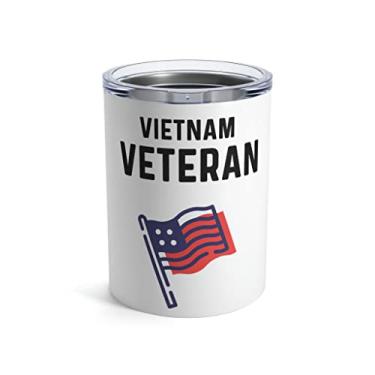 Imagem de Teegarb Letter Blanket Camiseta militar veterana do Vietnã | Camiseta I Love My Veteran Retirement | Legend Has Retired | Copo de camisa do vovô 283 g 283 g