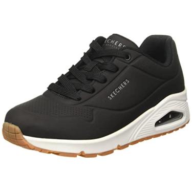 Imagem de Skechers Tênis feminino Uno Stand on Air, Preto/branco, 11 Wide