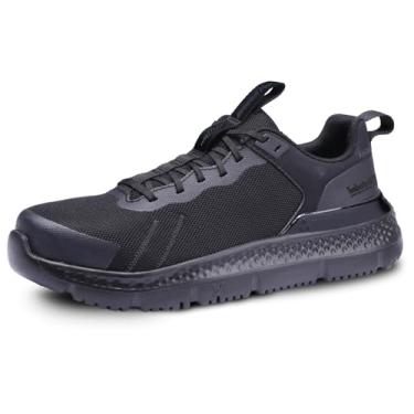 Imagem de Timberland PRO Setra Tênis de trabalho feminino, preto, Comp Toe, EH, antiderrapante, baixo atlético (9,5 M)