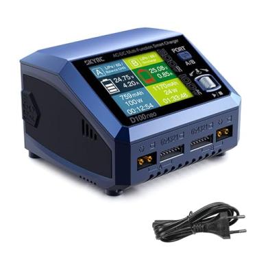 Imagem de Daconovo D100Neo AC100W DC200W Carregador inteligente multifuncional de canal duplo para bateria Lipo/Life/Lilon/LIHV/NIMH/NICD 3S/6S/12S Pb (plugue UE)