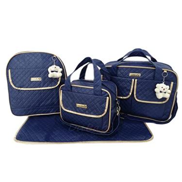 Imagem de Kit Bolsa Maternidade com Mochila Menino/Menina (Marinho)