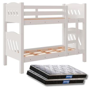 Imagem de Beliche Fênix Reforçada até 120kg com 2 Colchões D20 Guarda-Costas Probel