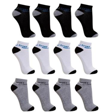 Imagem de 3 Pares de Meias Cano Curto - Masculina