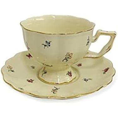 Imagem de Xícara de café pires conjuntos retro bonito xícara de café pote phnom penh creme chá da tarde cerâmica xícara de chá cozinha jantar & bar, 4