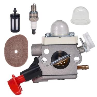 Imagem de Jinerdony Carburador 41441200608 adequado para Stihl C1M-S267A FS56RC FS40 FS50 FS56 FS70 FS40C FS50C FS56C FS70C FC56 FC70 HT56 HT56C KN56 KM56 KM56 Aparador de erva daninha 6C Comedor