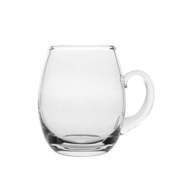 Imagem de Barski - Qualidade europeia - Vidro feito à mão - Caneca de cerveja transparente grande - Copo de suco - com alça - 590 ml - Feito na Europa