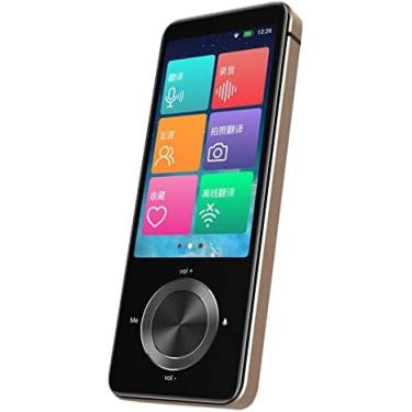 Imagem de Dispositivo tradutor de idiomas portátil, intérprete de voz bidirecional portátil, traduções inteligentes de 107 idiomas em tempo real, tradução instantânea de voz/texto/gravação/câmera foto