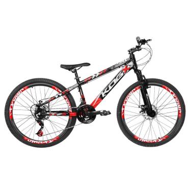 Imagem de Bicicleta Infantil Aro 26 Freeride KOG Viking 21 marchas Freio a Disco Suspensão de 80mm de cursor-Masculino